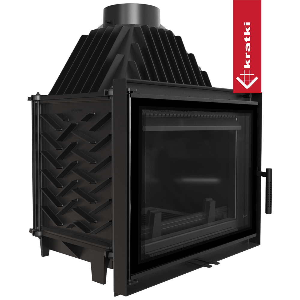 Kamineinsatz Gusseisen KRATKI ZOSIA DECO 12 kW Ø 200