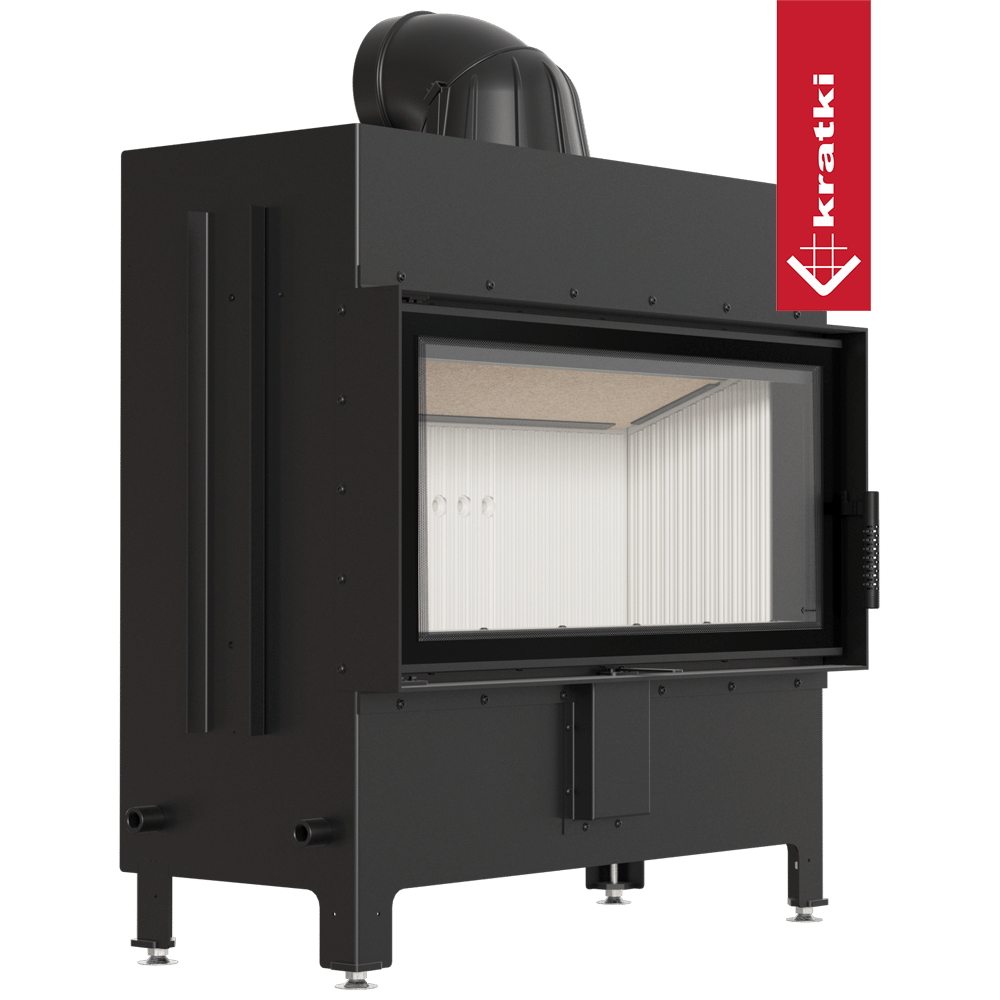Kamineinsatz aus Stahl KRATKI LUCY 16 kW Ø 200