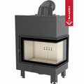 Kamineinsatz aus Stahl KRATKI MBM rechts 10 kW Ø 200 mit Türfeder