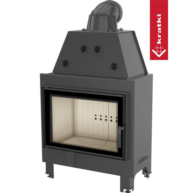 Kamineinsatz aus Stahl KRATKI MBO 15 kW Ø 200 mit Türfeder