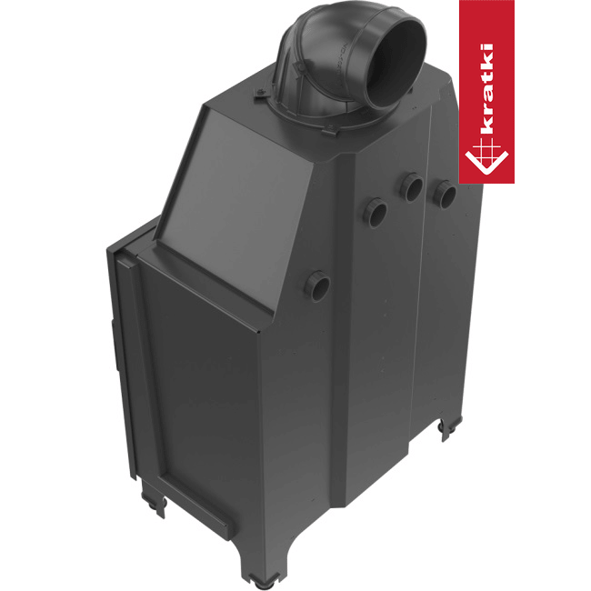 Kamineinsatz aus Stahl KRATKI MBO 15 kW Ø 200 mit Türfeder