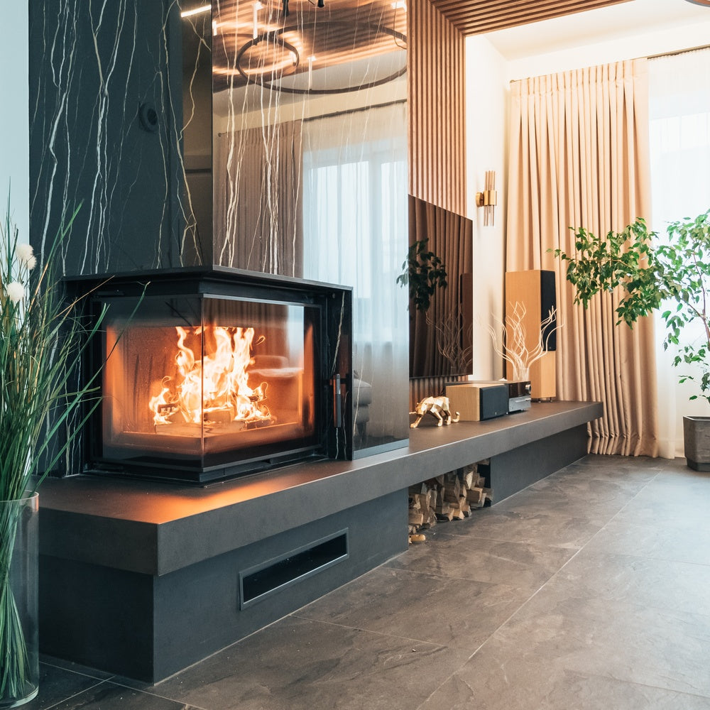 Kamineinsatz Gusseisen KRATKI MAJA DECO links 8 kW Ø 180