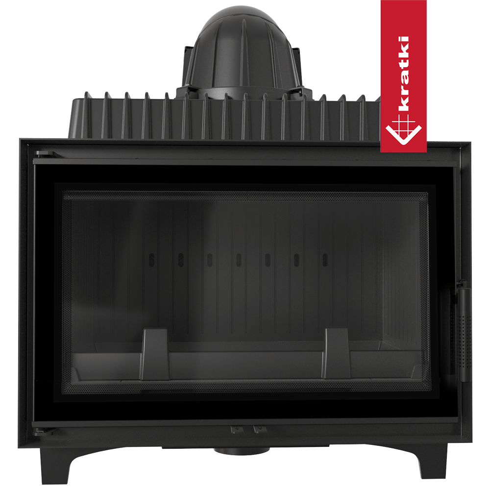 Kamineinsatz Gusseisen KRATKI FRANEK DECO 14 kW Ø 200