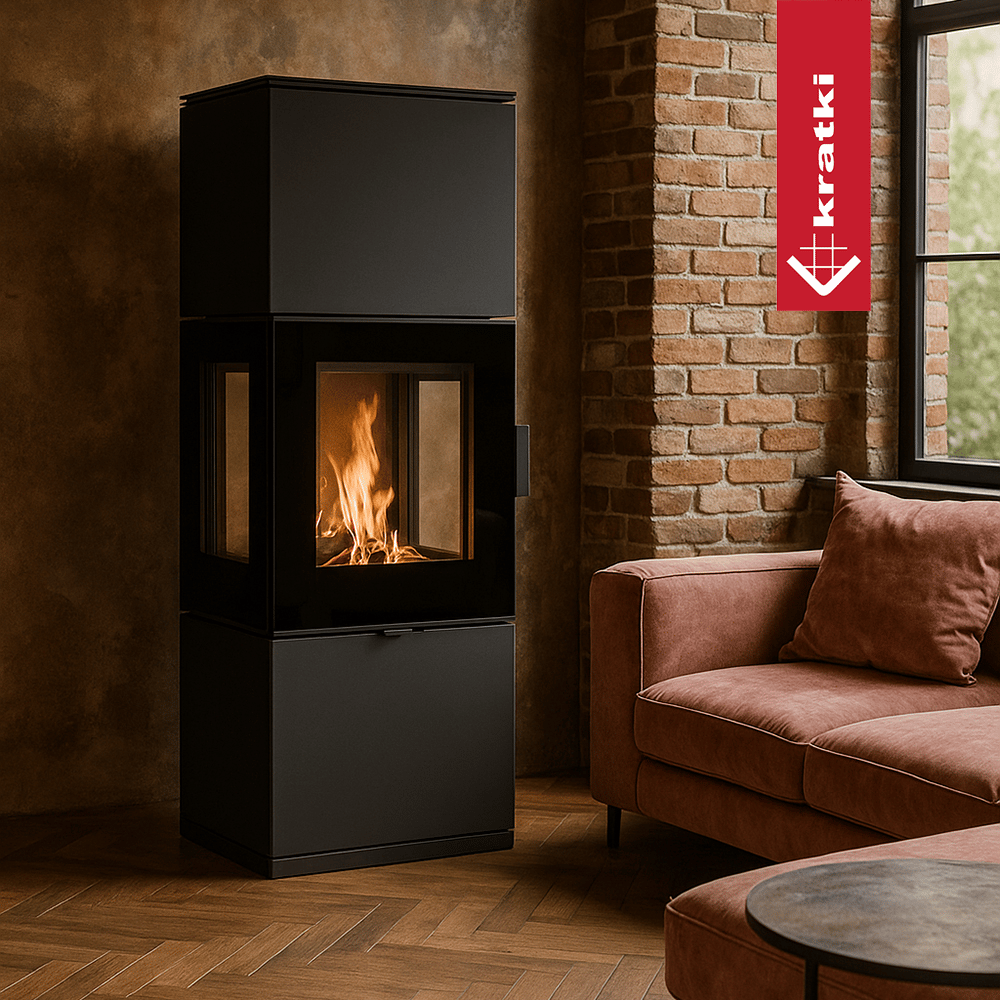 Kaminofen aus Stahl KRATKI INGA 8 kW Ø 150