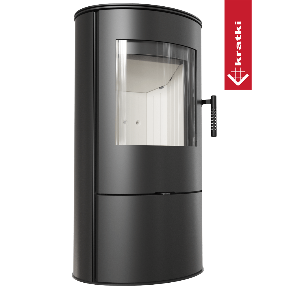 Kaminofen aus Stahl KRATKI ROLLO Ø 150 7 kW