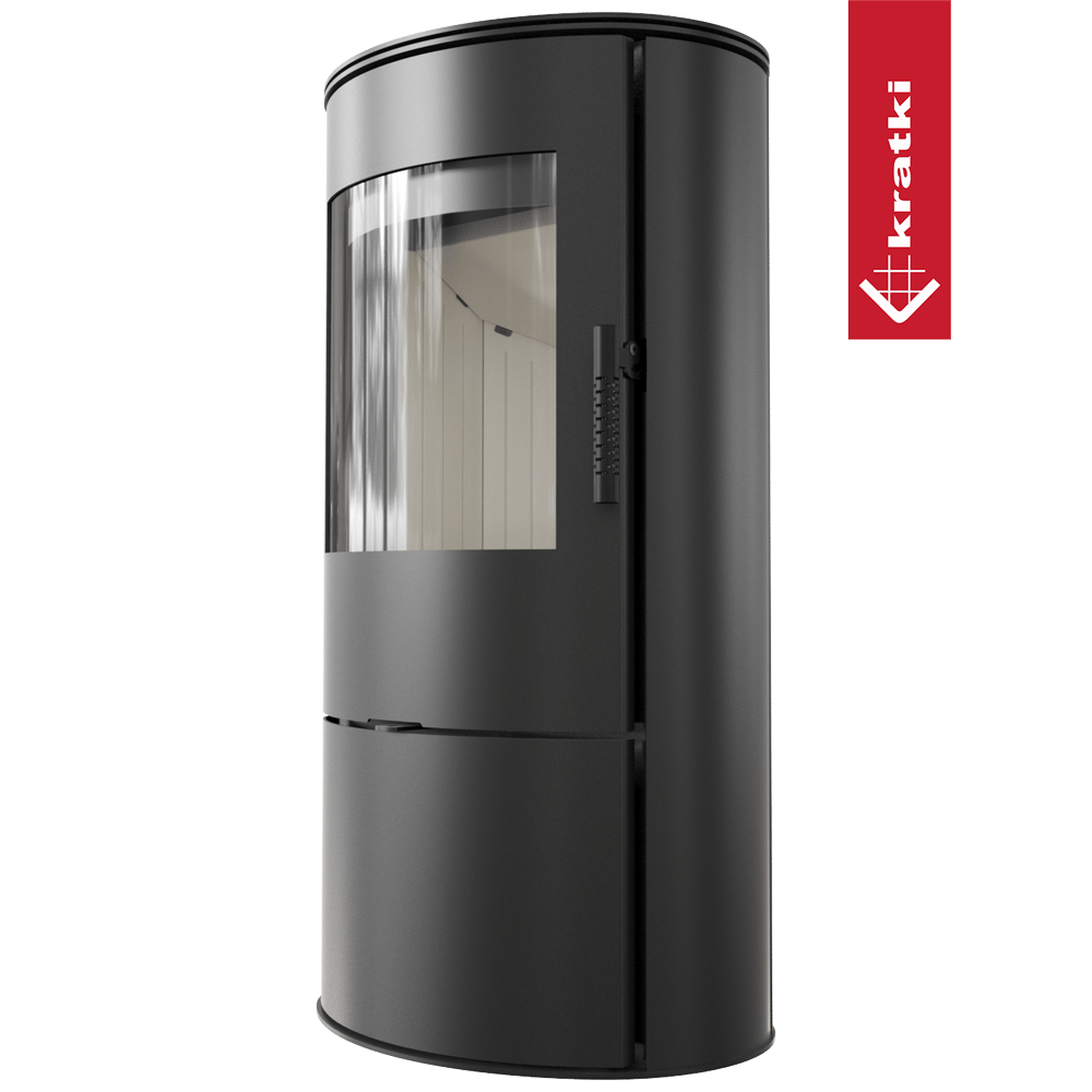 Kaminofen aus Stahl KRATKI ROLLO Ø 150 7 kW