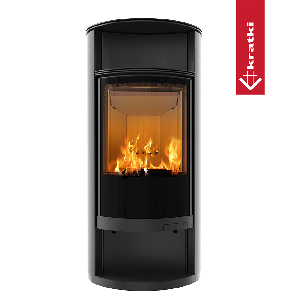 Kaminofen aus Stahl KRATKI RUNA Ø 150 8 kW