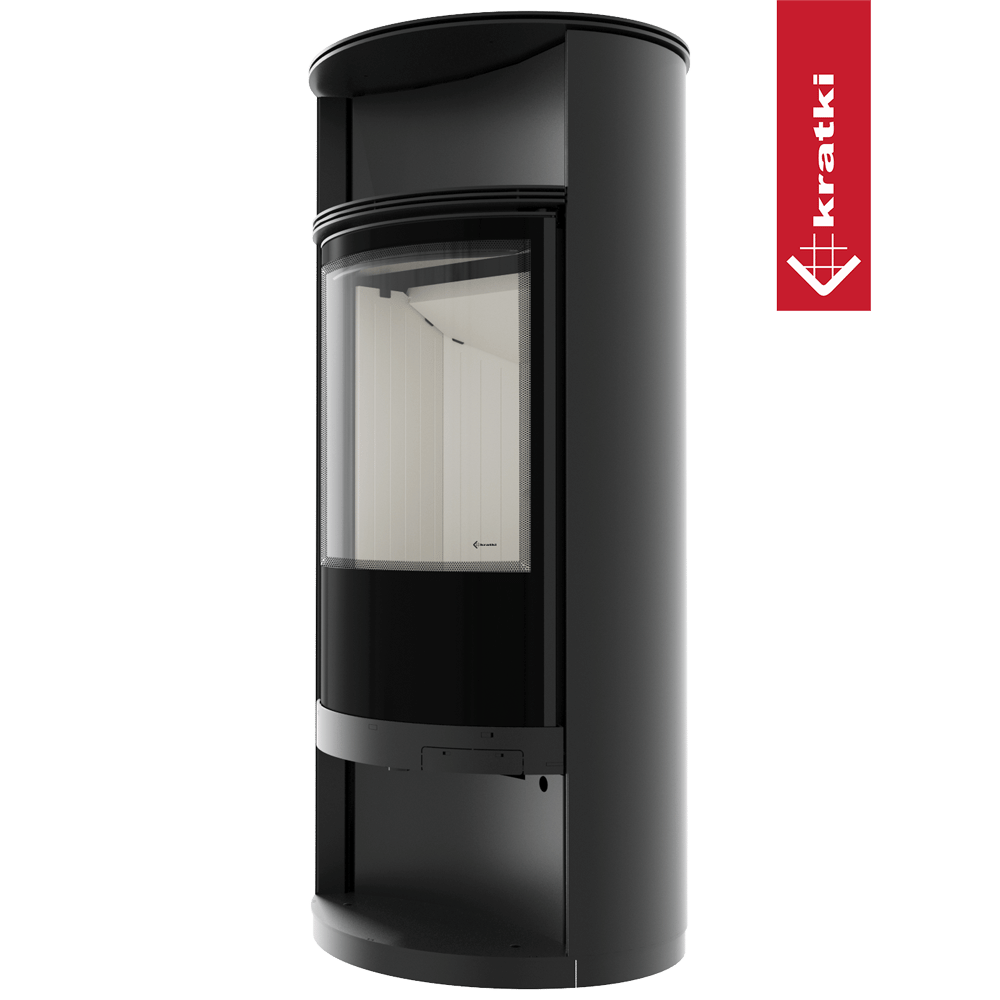 Kaminofen aus Stahl KRATKI RUNA Ø 150 8 kW