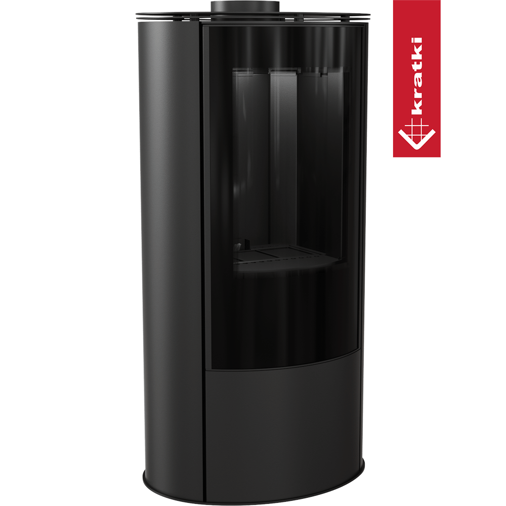 Kaminofen mit Erdgas-Betrieb KRATKI AB Ø 100/150 4,1 kW