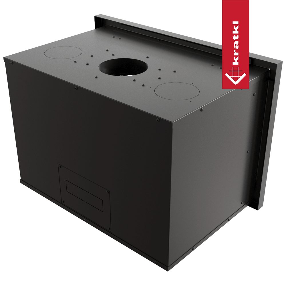 Kamin-Kassette KRATKI ARKE 70 8 kW Ø 150 mit Türfeder