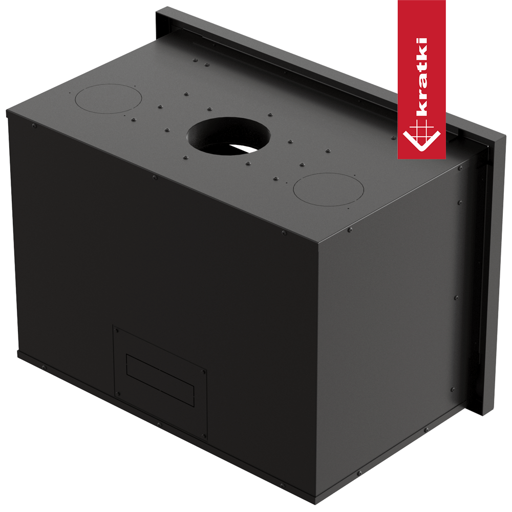 Kamin-Kassette KRATKI ARKE 75 8 kW Ø 150 mit Türfeder