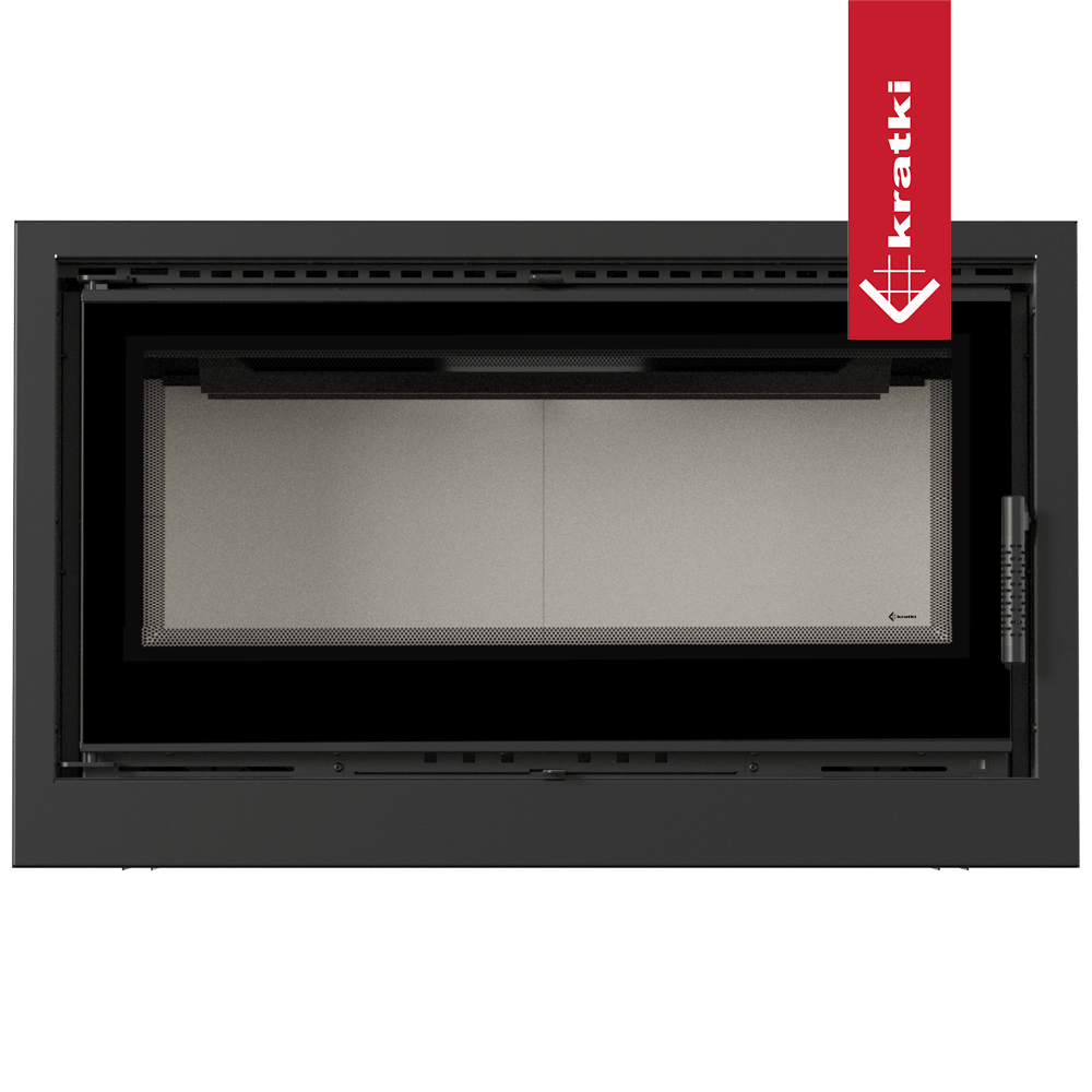 Kamin-Kassette KRATKI ARKE 95 14 kW Ø 200 mit Türfeder