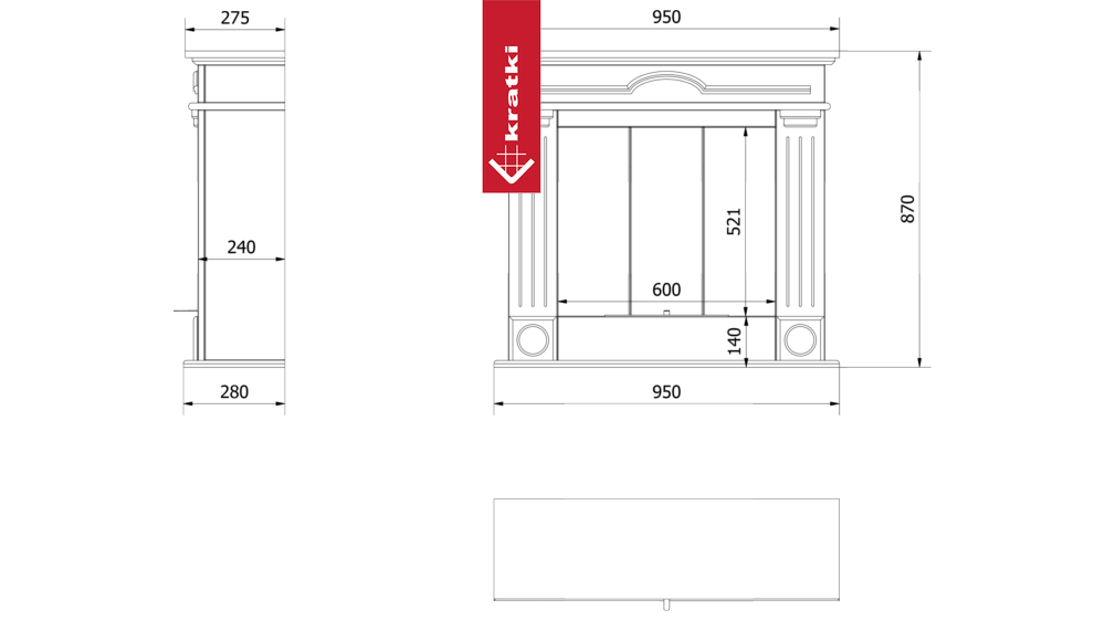 Portal Bioethanolkamin DECEMBER TÜV schwarz Selbstmontage