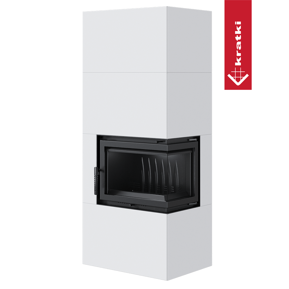 Kamineinsatz Simple Box 8 kW Ø 200 Bianco