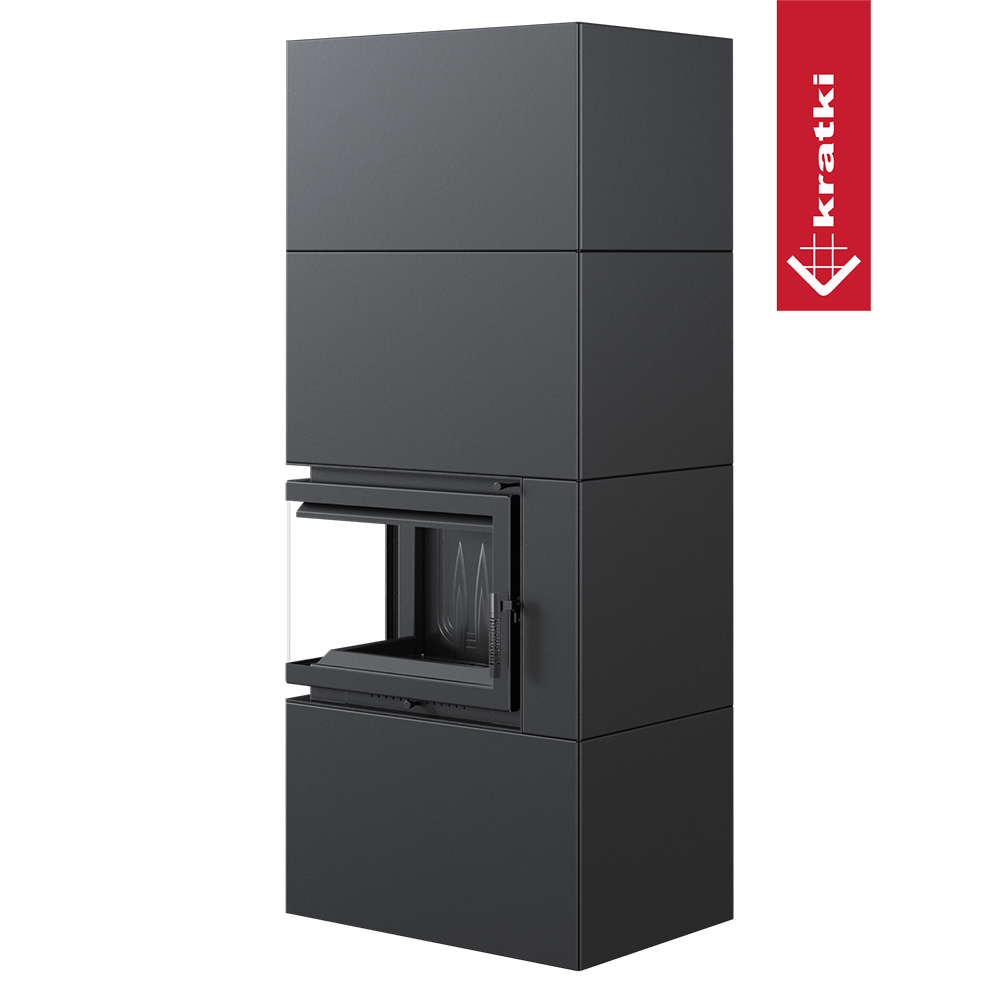 Kamineinsatz Simple Box 8 kW Ø 200 Black