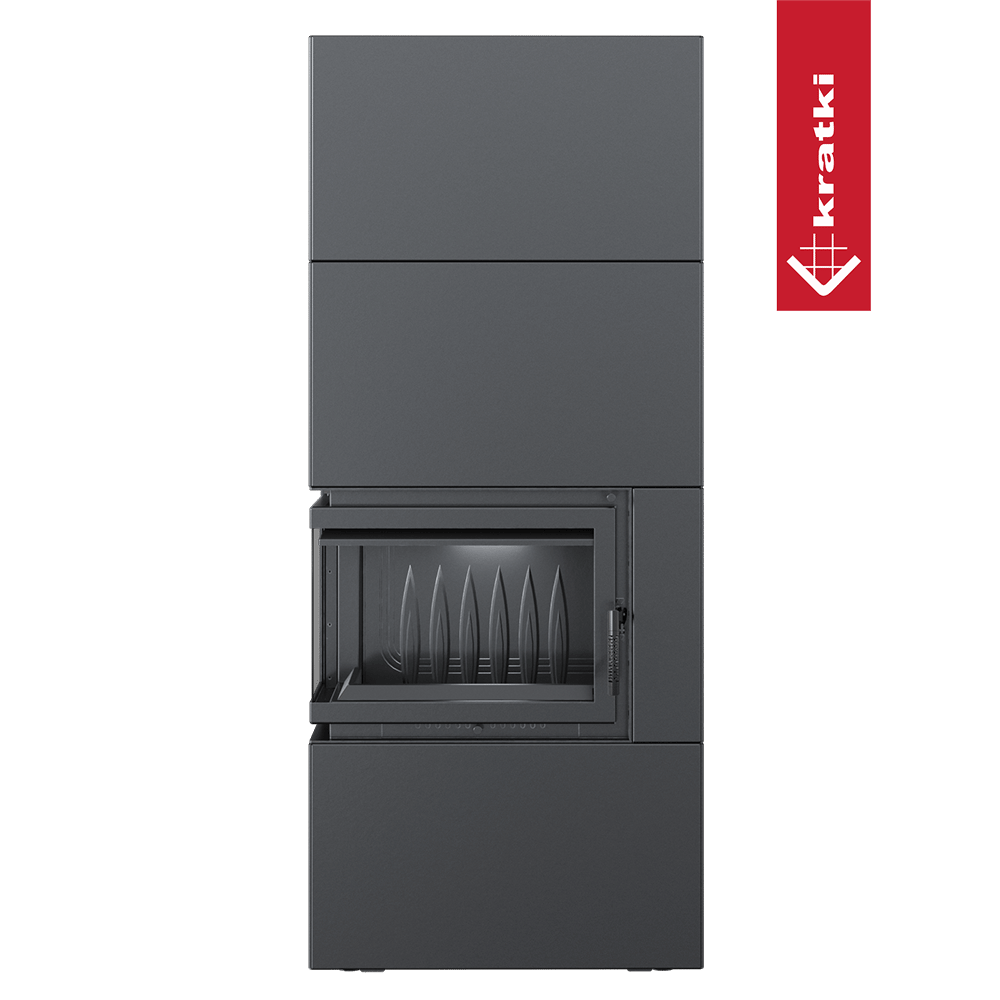 Kamineinsatz Simple Box 8 kW Ø 200 Black