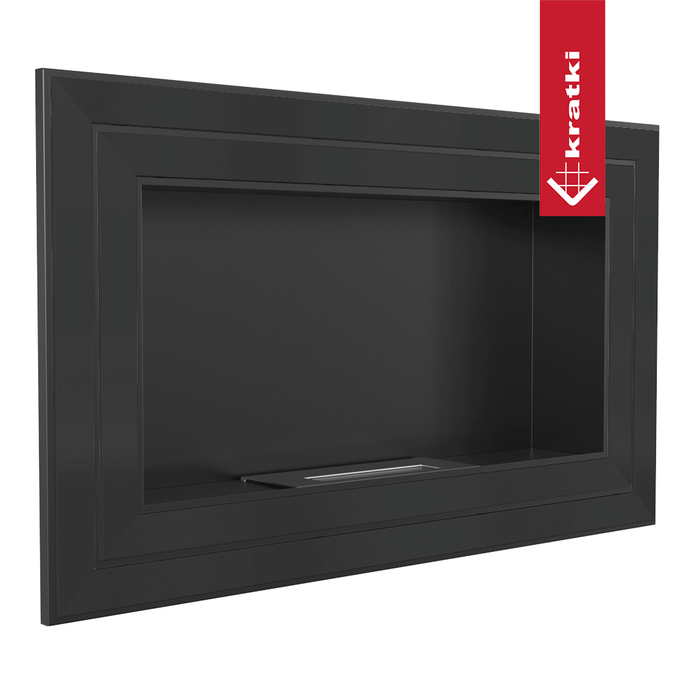 Wandkamin Bioethanol JULIET 1100 TÜV schwarz