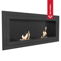 Wandkamin Bioethanol JULIET 1500 TÜV schwarz