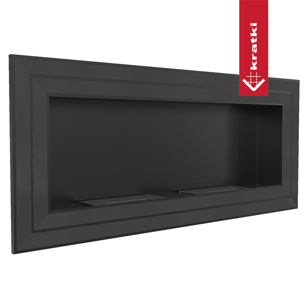 Wandkamin Bioethanol JULIET 1500 TÜV schwarz