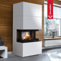 Kamineinsatz KRATKI NBC/EASY BOX 7 kW Ø 160 Bausatz Bianco
