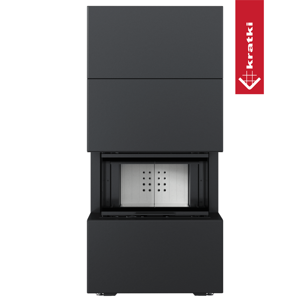 Kamineinsatz NBC/EASY BOX 7 kW Ø 160 Bausatz Black