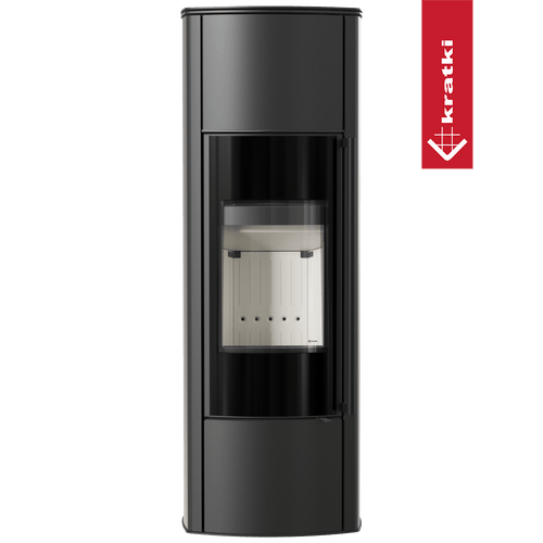 Freistehender Stahlofen KRATKI AB KRATKI ENYO R Hoch 5,5 kW Ø 100/150