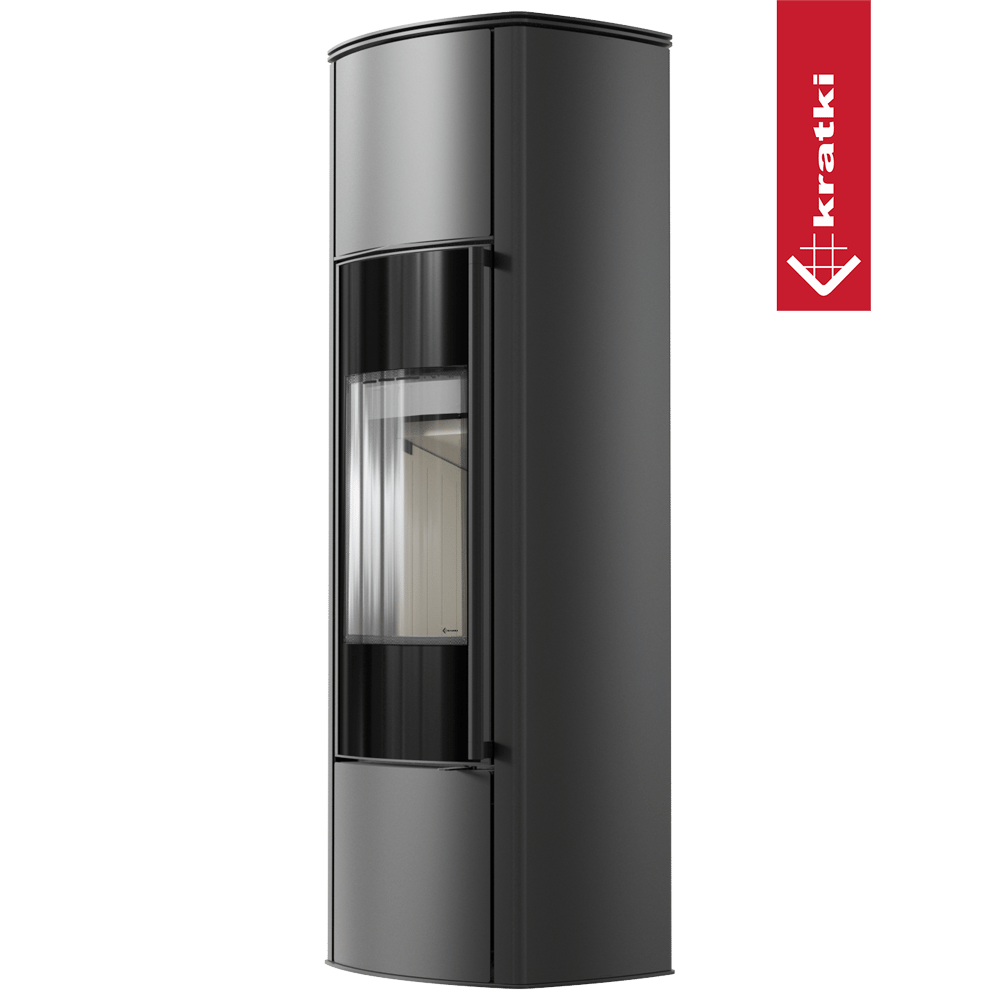 Freistehender Stahlofen KRATKI AB KRATKI ENYO R Hoch 5,5 kW Ø 100/150