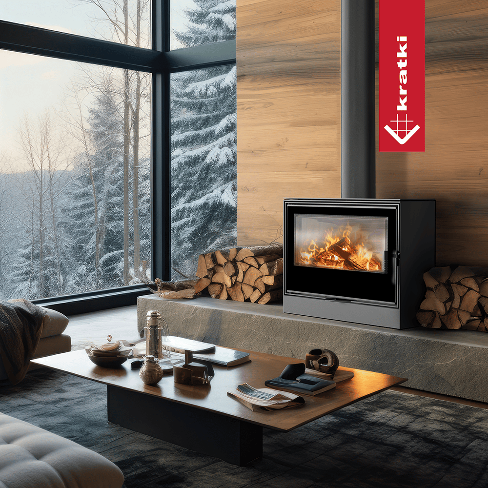 Kaminofen aus Stahl KRATKI KARI 80 Ø 180 12 kW