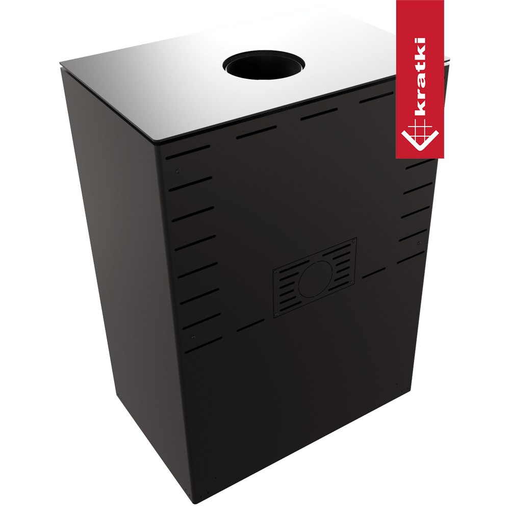 Kaminofen aus Stahl KRATKI KARI 80 Ø 180 12 kW Platz für Holz