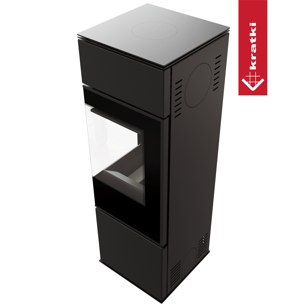 Kaminofen aus Stahl KRATKI REN/S rechts Ø 150 7 kW