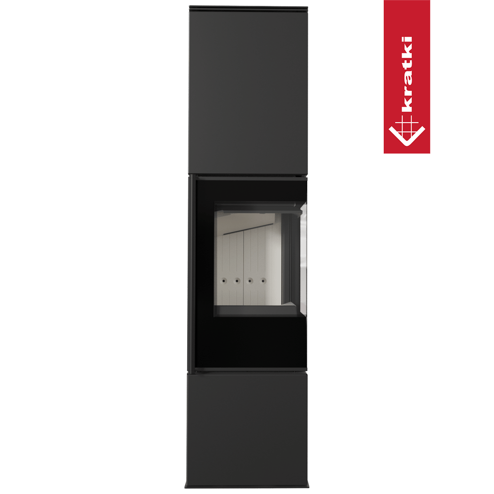 Kaminofen aus Stahl KRATKI REN/L rechts Ø 150 7 kW