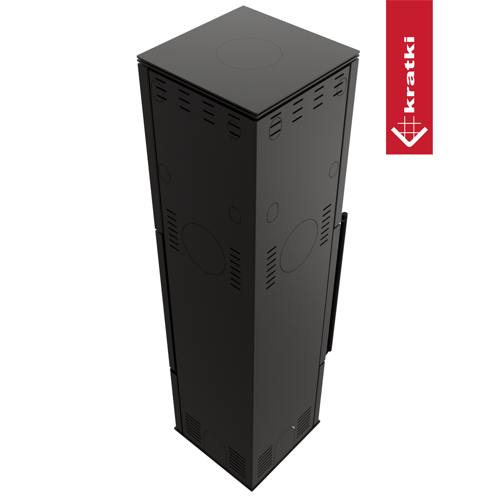 Kaminofen aus Stahl KRATKI REN/L rechts Ø 150 7 kW