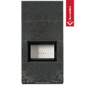 Kaminbausatz KRATKI FLOKI BOX 8 kW Ø 160 Quarzsinter OXIDE NERO