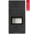Kaminbausatz KRATKI FLOKI BOX 8 kW Ø 160 Quarzsinter FOKOS GRAFITE