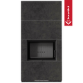 Kaminbausatz KRATKI FLOKI BOX 8 kW Ø 160 Quarzsinter FOKOS GRAFITE schwarz Verkleidung
