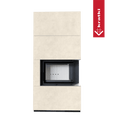 Kaminbausatz KRATKI FLOKI BOX rechts 8 kW Ø 160 Quarzsinter FOKOS TALCO