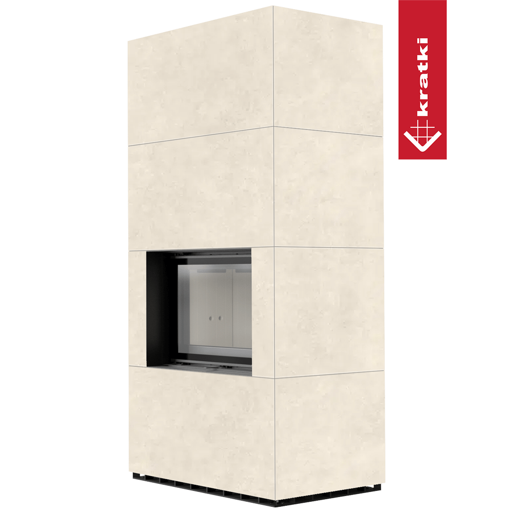 Kaminbausatz KRATKI FLOKI BOX 8 kW Ø 160 Quarzsinter FOKOS TALCO
