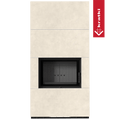 Kaminbausatz KRATKI FLOKI BOX 8 kW Ø 160 Quarzsinter FOKOS TALCO schwarz Verkleidung