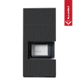 Kaminbausatz KRATKI FLOKI BOX rechts 8 kW Ø 160 Quarzsinter NATURALI ARDESIA NERO A SPACCO