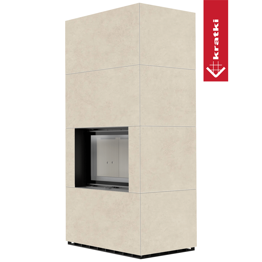 Kaminbausatz KRATKI FLOKI BOX 8 kW Ø 160 Quarzsinter FOKOS SALE