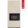 Kaminbausatz KRATKI FLOKI BOX rechts 8 kW Ø 160 Quarzsinter FOKOS SALE schwarz Verkleidung