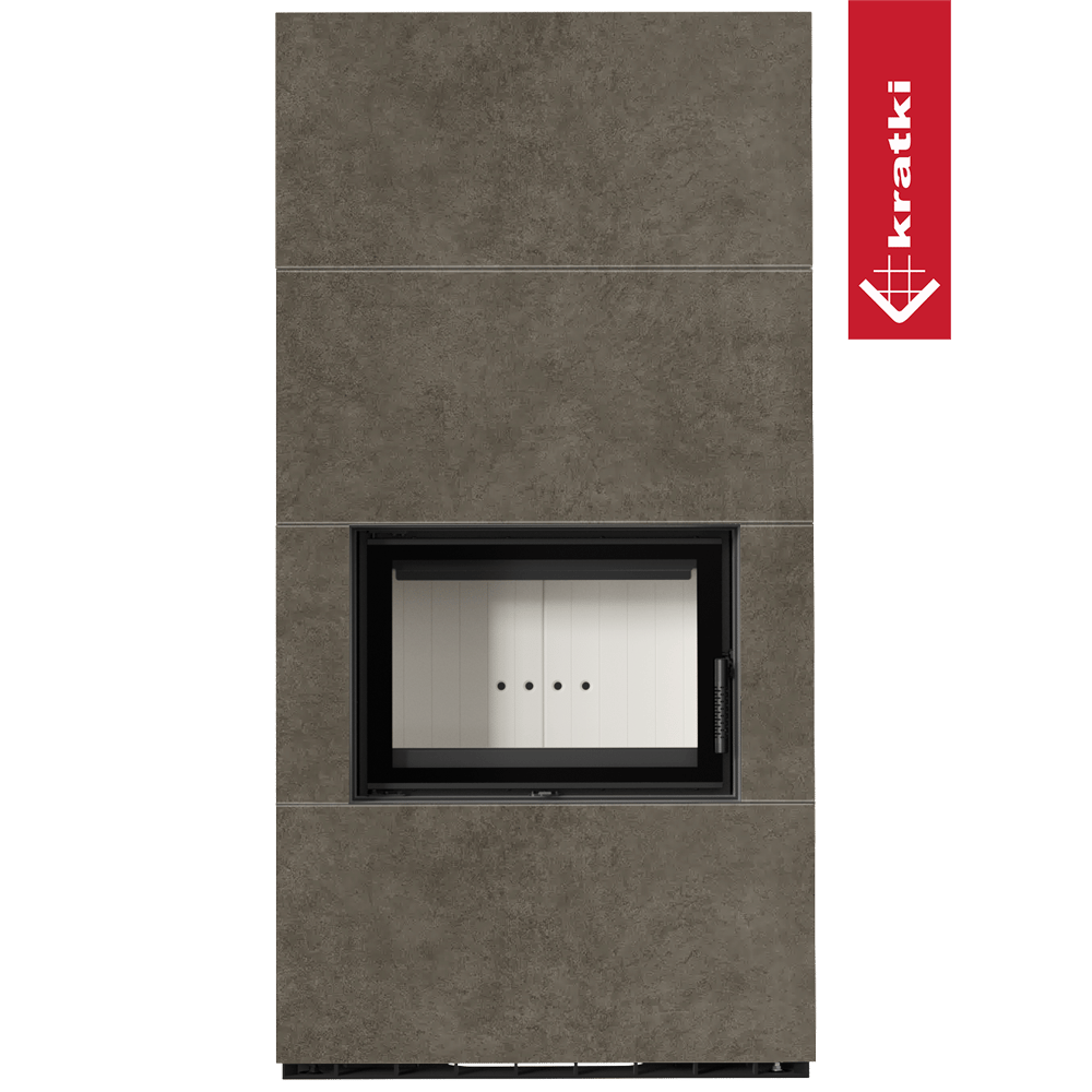 Kaminbausatz KRATKI FLOKI BOX 8 kW Ø 160 Quarzsinter FOKOS PIOKRATKI MBO