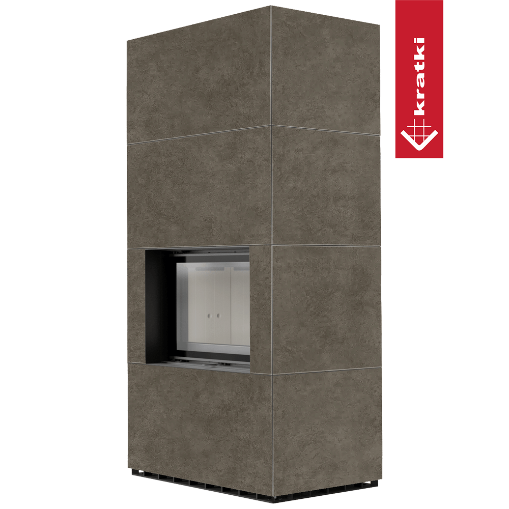 Kaminbausatz KRATKI FLOKI BOX 8 kW Ø 160 Quarzsinter FOKOS PIOKRATKI MBO