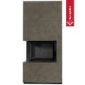 Kaminbausatz KRATKI FLOKI BOX links 8 kW Ø 160 Quarzsinter FOKOS PIOKRATKI MBO schwarz Verkleidung