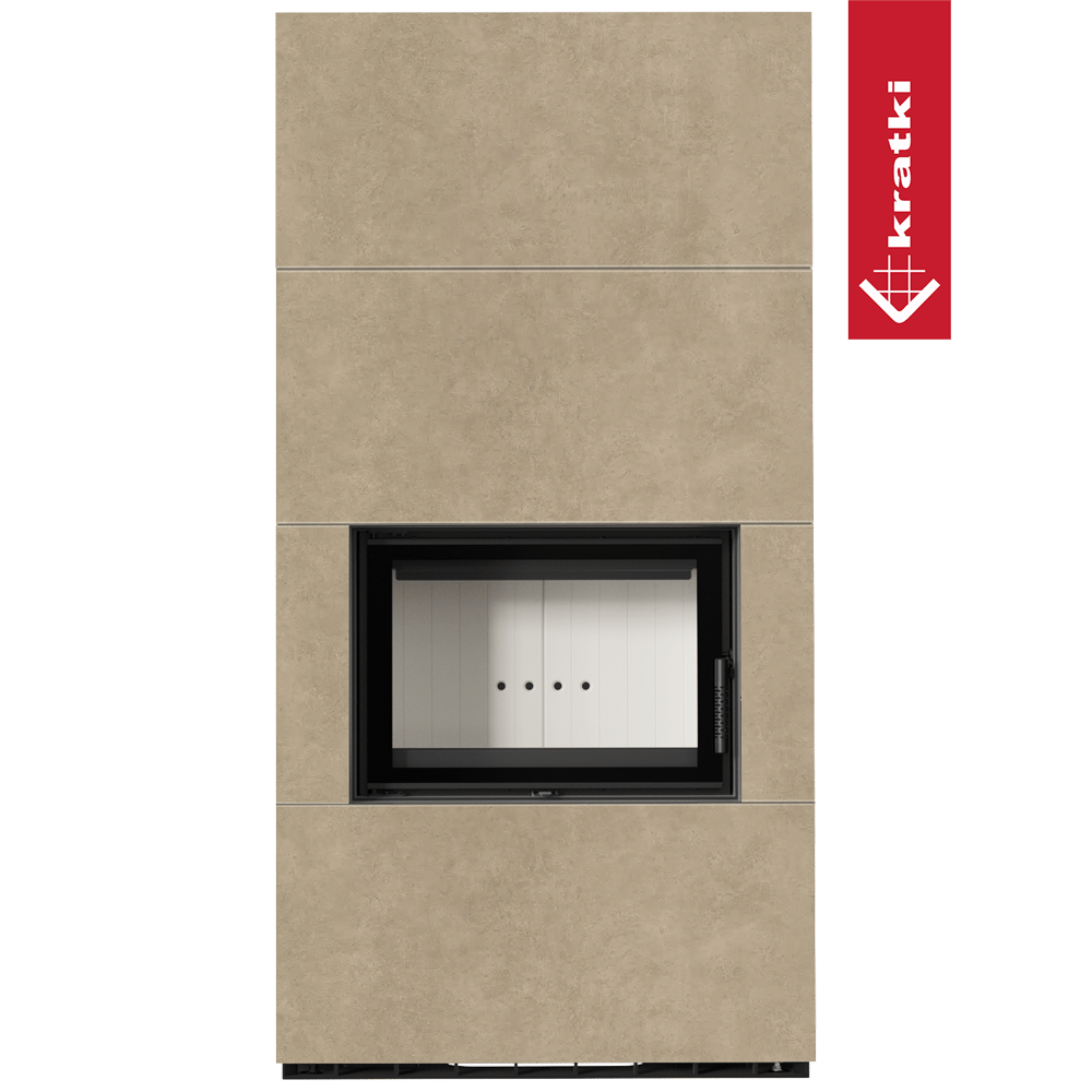 Kaminbausatz KRATKI FLOKI BOX 8 kW Ø 160 Quarzsinter FOKOS RENA