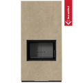 Kaminbausatz KRATKI FLOKI BOX 8 kW Ø 160 Quarzsinter FOKOS RENA schwarz Verkleidung