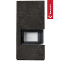 Kaminbausatz KRATKI FLOKI BOX rechts 8 kW Ø 160 Quarzsinter NATURALI NERO GRECO