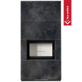 Kaminbausatz KRATKI FLOKI BOX 8 kW Ø 160 Quarzsinter OSSIDO NERO