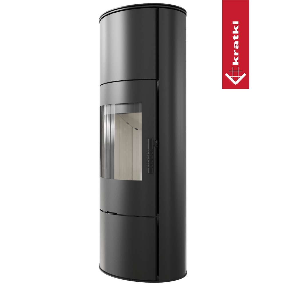 Kaminofen aus Stahl KRATKI ROLLO Hoch Ø 150 7 kW