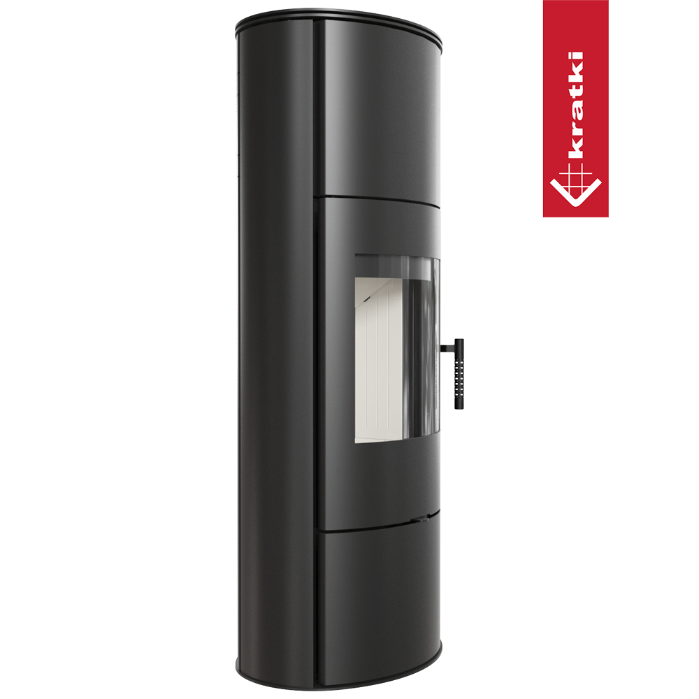 Kaminofen aus Stahl KRATKI ROLLO Hoch Ø 150 7 kW